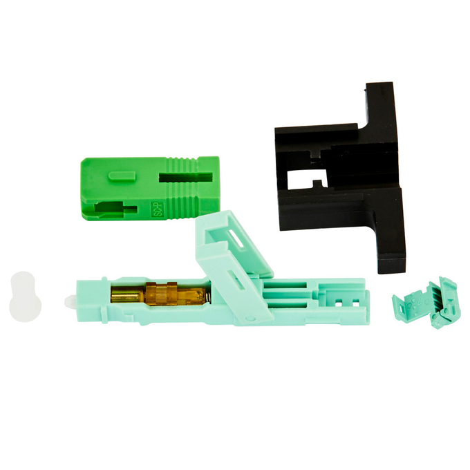 SC APC Type Optical Quick Assembly Connector For FTTH Optical Fiber 1
